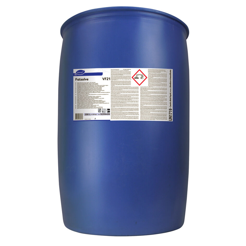 Fatsolve VF21 200L - Spumă de curățare de înaltă performanță, sigură pentru metale moi